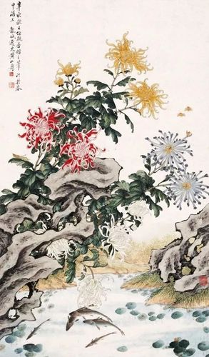 文化生活：文化随笔：齐白石、黄寿山画菊2、