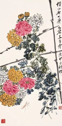 文化生活：文化随笔：齐白石、黄寿山画菊10、