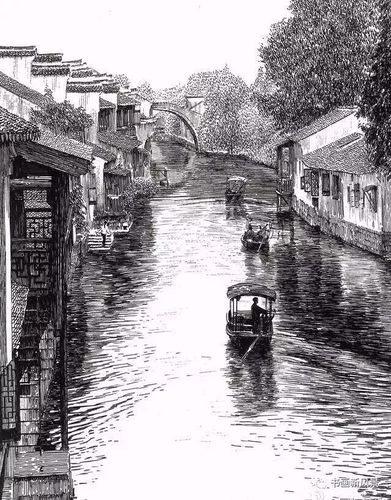 文化生活：文化随笔：马国斌钢笔画18、