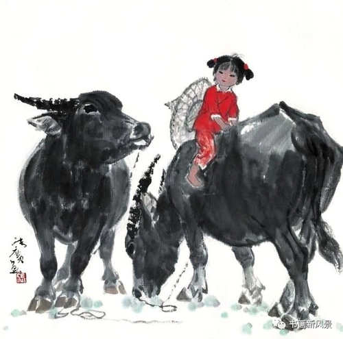 文化生活：文化随笔：张广画牛4、