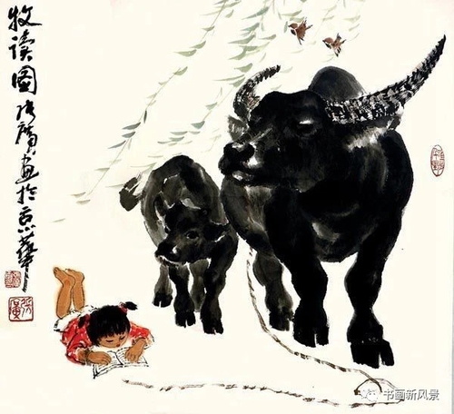 文化生活：文化随笔：张广画牛10、