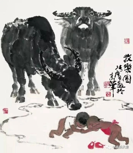 文化生活：文化随笔：张广画牛17、
