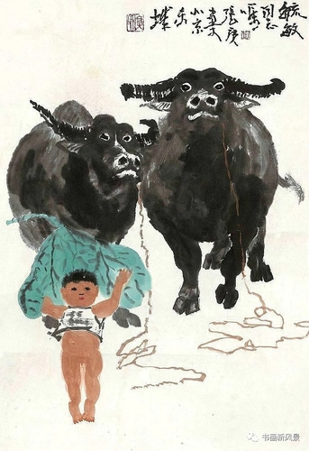 文化生活：文化随笔：张广画牛20、