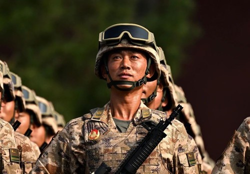 9月3日，纪念中国人民抗日战争暨世界反法西斯战争胜利80周年大会在北京隆重举行。新华社记者 贝赫 摄